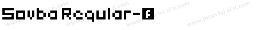 Sovba Regular字体转换